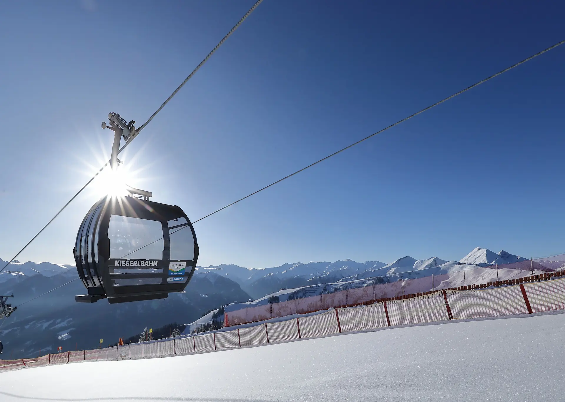 Kieserl-Bergbahn in Grossarl mit Alpenpanorama