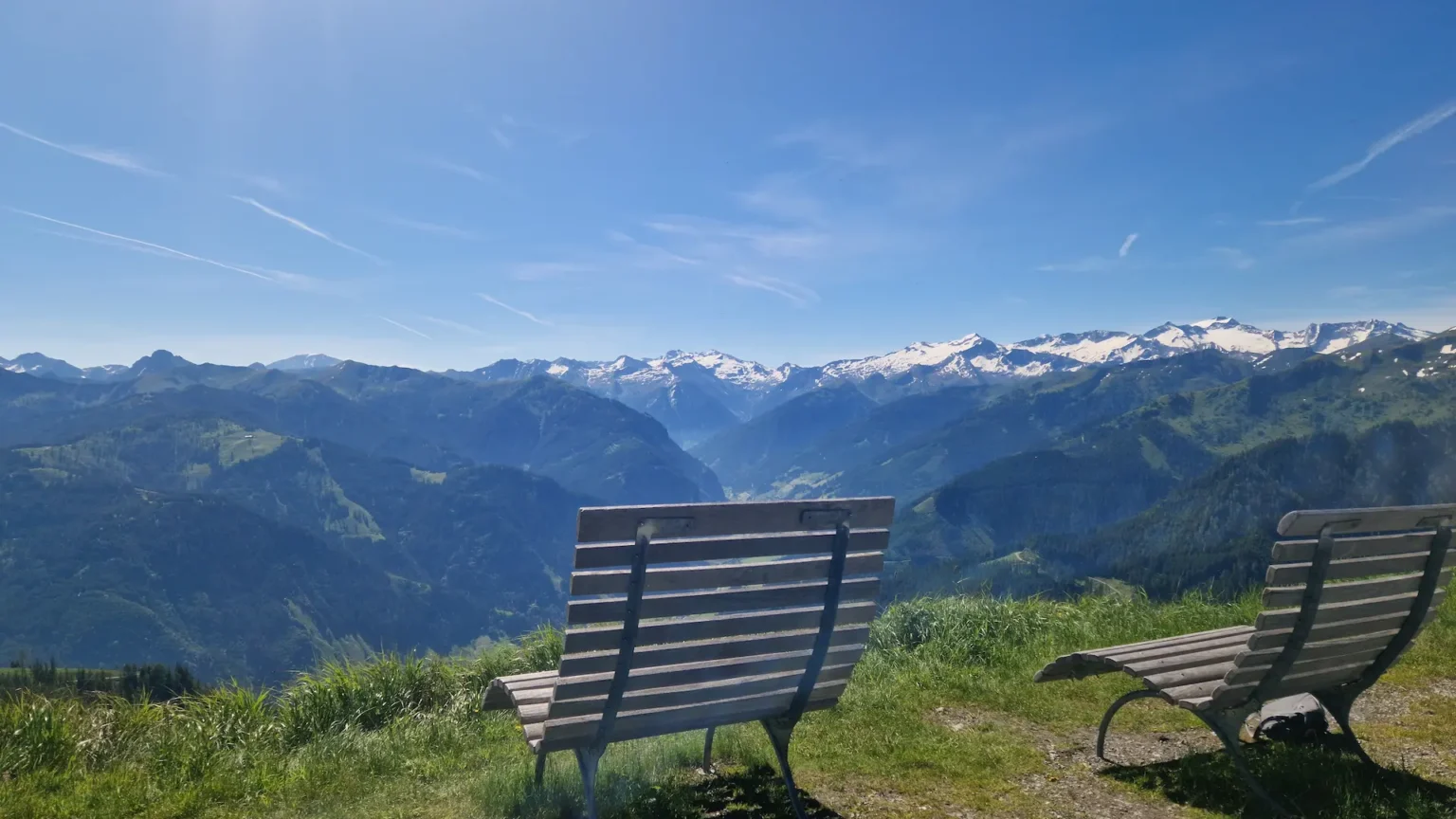 Ausblick auf der Großarltal von der Skischaukel Dorfgastein Großarl