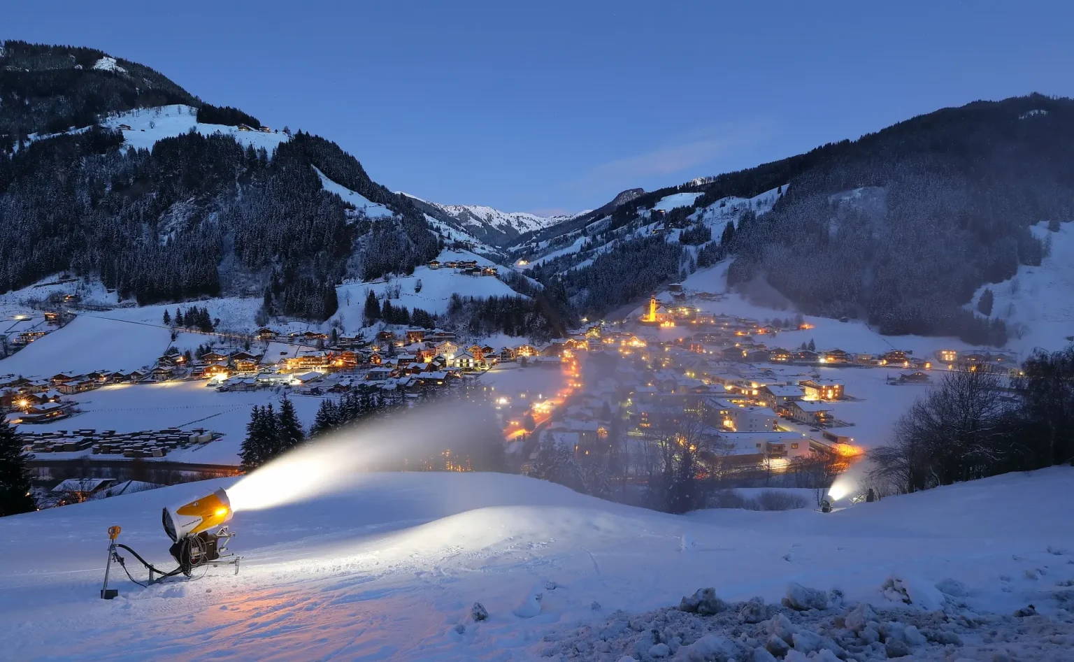 grossarler bergbahnen schneekanone