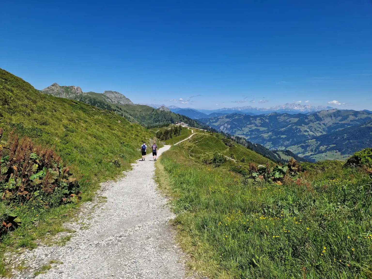 Himmelsroute Wanderweg bei der Skischaukel Dorfgastein Großarl