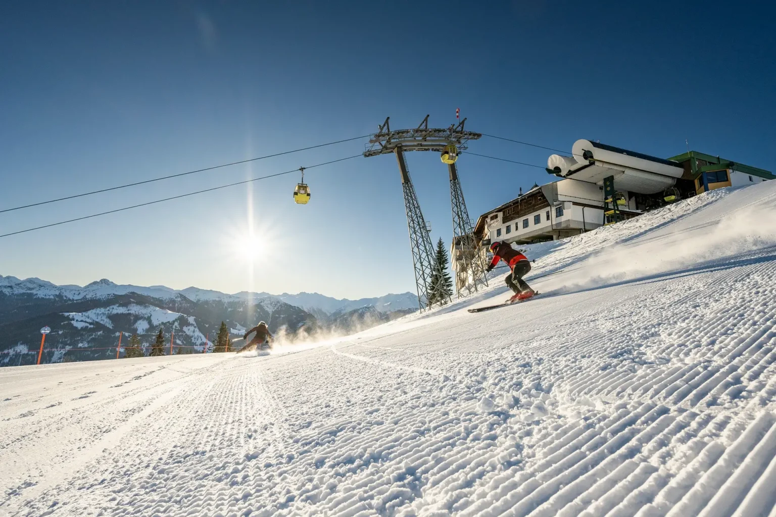panoramabahn grossarltal skifahrer